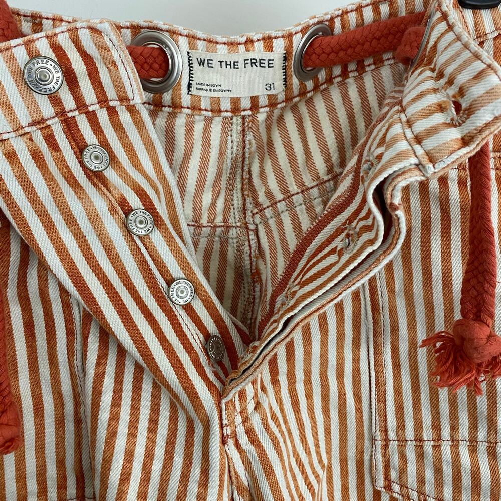 We The Free - Free People Moxie Railroad Low-Slung Jeans - Citrus - Size 31 - Picture 10 of 10